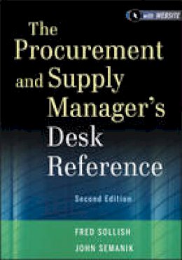 Fred Sollish - The Procurement and Supply Manager´s Desk Reference - 9781118130094 - V9781118130094