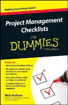 Nick Graham - Project Management Checklists For Dummies - 9781118931431 - V9781118931431