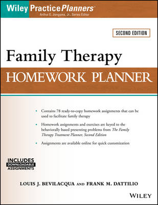 Louis J. Bevilacqua - Family Therapy Homework Planner - 9781119246480 - V9781119246480