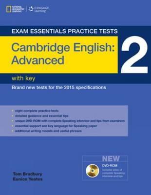 Tom Bradbury - Exam Essentials Practice Tests: Cambridge English Advanced 2 with Key and DVD-ROM - 9781285745077 - V9781285745077