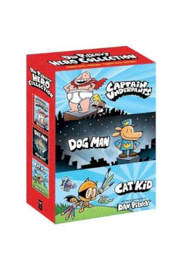 Dav Pilkey - Dav Pilkey´s Hero Collection (Captain Underpants #1, Dog Man #1, Cat Kid Comic Club #1) - 9781338819939 - 9781338819939