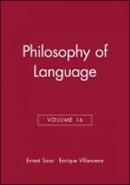 Sosa - Philosophy of Language, Volume 16 - 9781405160315 - V9781405160315