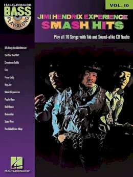 Jimi Hendrix - Jimi Hendrix - Smash Hits: Bass Play-Along Volume 10 - 9781423414209 - V9781423414209