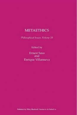 E. David Sosa - Metaethics, Volume 19 - 9781444333992 - V9781444333992