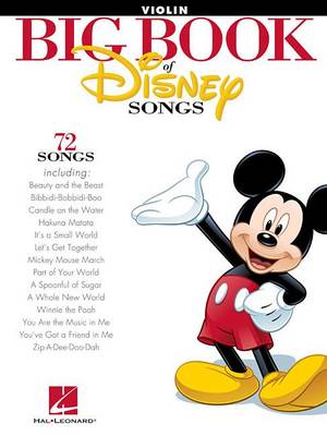 Various - The Big Book of Disney Songs - Violin - 9781458411389 - V9781458411389