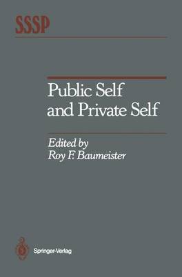 Roy F. Baumeister (Ed.) - Public Self and Private Self - 9781461395669 - V9781461395669