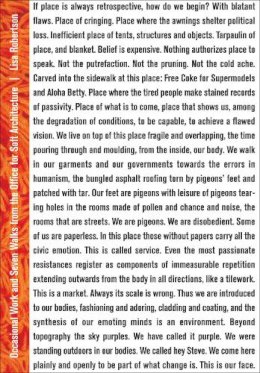 Lisa Robertson - Occasional Work and Seven Walks from the Office for Soft Architecture: Third Edition - 9781552452325 - V9781552452325