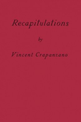 Vincent Crapanzano - Recapitulations - 9781590518380 - V9781590518380