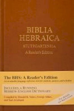 Donald R. Vance - Biblia Hebraica Stuttgartensia: A Reader´s Edition - 9781598563429 - V9781598563429