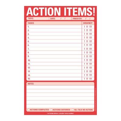 Knock Knock - Knock Knock Action Items Pad - 9781601068781 - V9781601068781