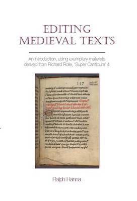 Ralph Hanna - Editing Medieval Texts - 9781781382721 - V9781781382721