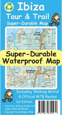 David Brawn - Ibiza Tour & Trail Super-Durable Map - 9781782750239 - V9781782750239