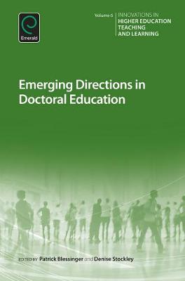 Patrick Blessinger - Emerging Directions in Doctoral Education - 9781785601354 - V9781785601354