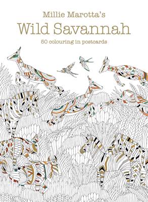 Millie Marotta - Millie Marotta´s Wild Savannah Postcard Box: 50 beautiful cards for colouring in - 9781849943796 - V9781849943796