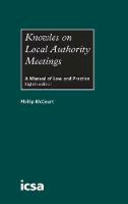 Phillip McCourt - Knowles on Local Authority Meetings - 9781860726798 - V9781860726798