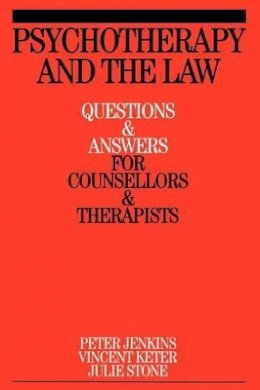 Peter Jenkins - Psychotherapy and the Law - 9781861564191 - V9781861564191