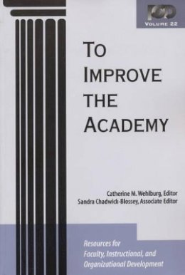 Wehlburg - To Improve the Academy - 9781882982653 - V9781882982653