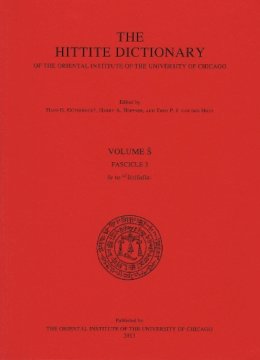 Harry A. Hoffner - The Hittite Dictionary of the Oriental Institute of the University of Chicago, Volume S, fascicle 3 - 9781885923950 - V9781885923950