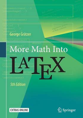 George Grätzer - More Math Into LaTeX - 9783319237954 - V9783319237954