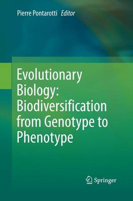 Pierre Pontarotti (Ed.) - Evolutionary Biology: Biodiversification from  Genotype to Phenotype - 9783319372761 - V9783319372761