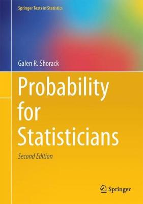 Galen R. Shorack - Probability for Statisticians - 9783319522067 - V9783319522067