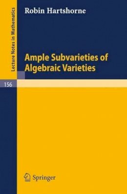 Robin Hartshorne - Ample Subvarieties of Algebraic Varieties - 9783540051848 - V9783540051848