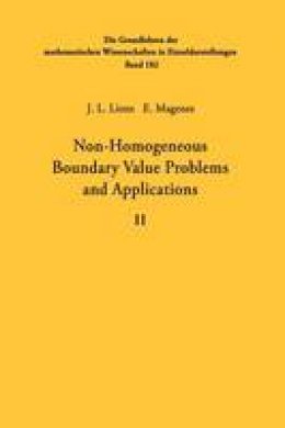 Jacques Louis Lions - Non-Homogeneous Boundary Value Problems and Applications - 9783642652196 - V9783642652196