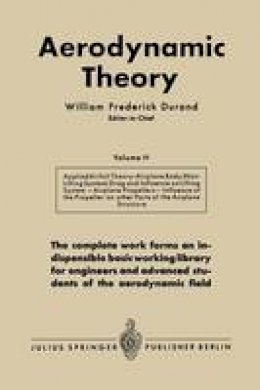 William Frederick Durand - Aerodynamic Theory - 9783642896309 - V9783642896309