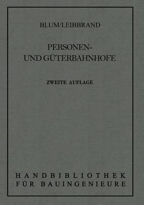 Otto Blum - Personen- Und G terbahnh fe - 9783662126776 - V9783662126776