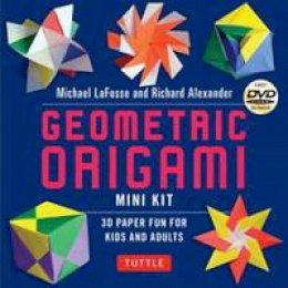 Tuttle Publishing - Geometric Origami Mini Kit: Folded Paper Fun for Kids & Adults! [Origami Kit with Book, 48 Papers, & DVD] - 9784805312810 - V9784805312810