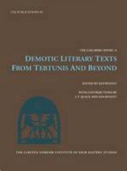 Kim Ryholt - Demotic Literary Texts from Tebtunis and Beyond (Carsten Niebuhr Institute Publications) - 9788763526074 - V9788763526074