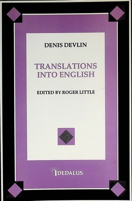 Devlin Denis - Translations from French German and Italian Poetry  into English Edited by Roger Little -  - KCK0001515