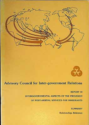  - Intergovernmental Aspects of the provision of Post-arrival Services for Immigrants -  - KCK0002032