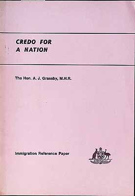 Grassby A J - Credo for a Nation -  - KCK0002233