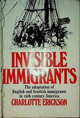 Erickson Charlotte - The Adaption of English and Scottish Immigrants in Nineteenth Century America -  - KCK0002304