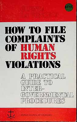 Da Fonseca Glenda - How to file complaints of Human Rights Violations -  - KCK0002456