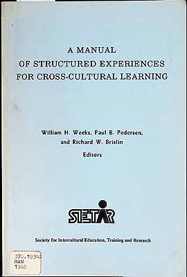 Weekc William Et Al - A Manual of Structured Experiences for Cross-Cultural Learning -  - KCK0002507