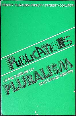  - Publications of the Institute on Pluaralism -  - KCK0002510