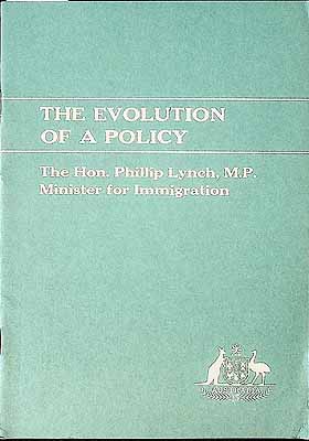 Lynch Phillip - The Evolution of a policy -  - KCK0002572