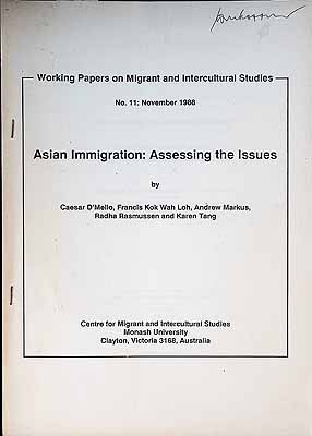 D'Mello Caesar Et Al - Asian Immigration: Assessong The Issues -  - KCK0002610