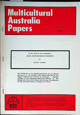 Liffman Michael - In the wake of the Bandwagon Making Multiculturalism Meaningful -  - KCK0002617