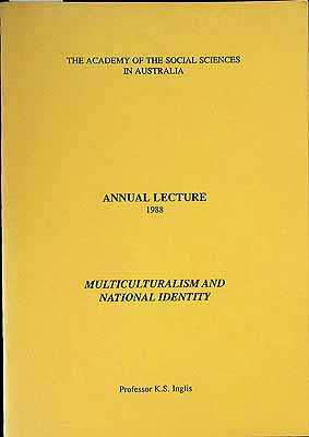 Inglis K S  - Multiculturalism and National Identy -  - KCK0002657