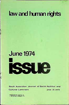  - Law and Human Rights June 1974 Issue -  - KCK0002717