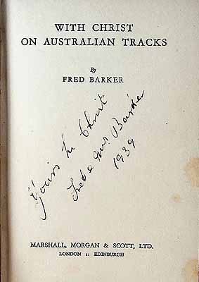 Barker Fred - With Christ on Australian Tracks -  - KCK0002851