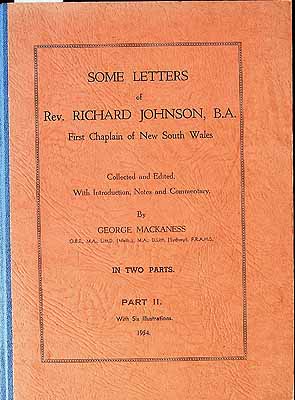 Mackaness George  - Some Letters of Rev. Richard Johnson First Chaplin of New South Wales. Part 2  -  - KCK0002924