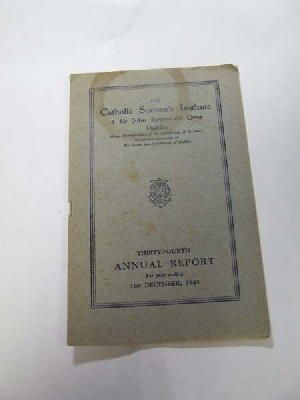  - The Catholic Seaman's Institute Dublin 34th Annual Report 1943 -  - KDK0004889