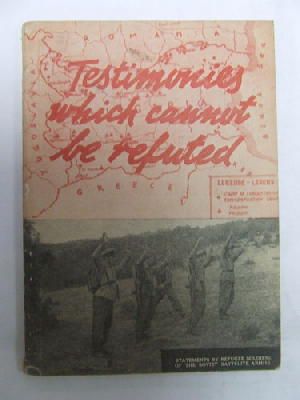 Savez Novinara Jugoslavije Yugoslavia - Testimonies which cannot be refuted. Statements by refugee soldiers of the Soviet satellite armies. With portraits -  - KDK0005422