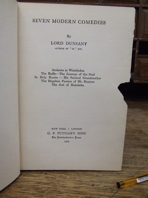 Lord Dunsany - Seven Modern Comedies -  - KEX0286143