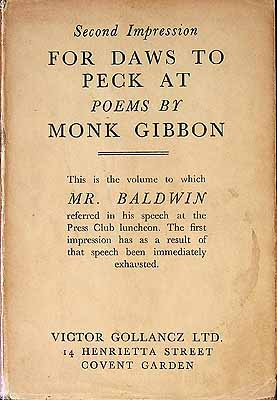 Monk Gibbon - For Daws To Peck At -  - KEX0303764