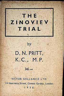 D N Pritt - THE ZINOVIEV TRIAL -  - KEX0303812